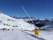 Canon à neige à Arabba