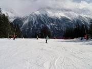 Départ de la descente Evettes