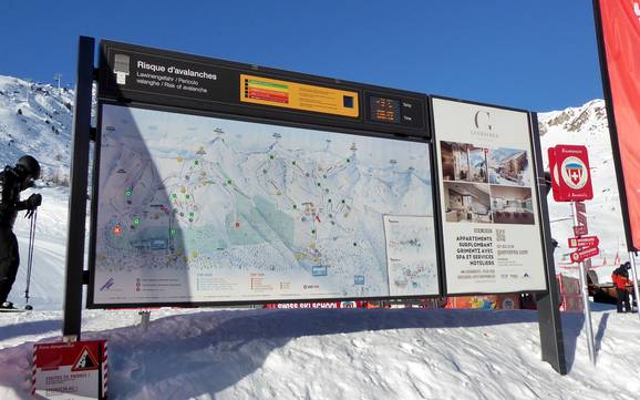 Val d'Anniviers: indications de directions sur les domaines skiables – Indications de directions Grimentz/Zinal