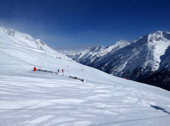 Vue sur les pistes 2 et 3 au Wilden Mannle