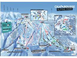 Plan des pistes Chamrousse