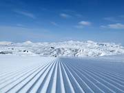 Piste parfaitement préparée le matin
