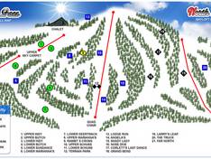 Plan des pistes Skyloft