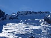 Pistes sur la Marmolada