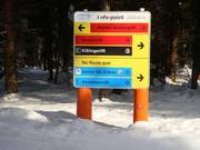 Points d'information dans le domaine skiable