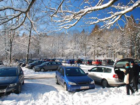 Olpe: Accès aux domaines skiables et parkings – Accès, parking Hohe Bracht – Lennestadt