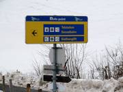 Panneau d'information sur la piste