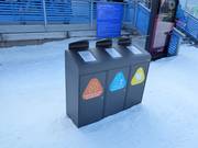 Tri des déchets dans la station de ski de Levi
