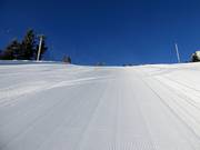 Très bonne préparation des pistes à l'Arber