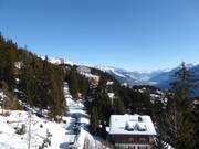 Vue sur Crans-Montana