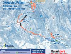 Plan des pistes Petzen – Feistritz ob Bleiburg