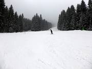 Piste de difficulté moyenne au téléski