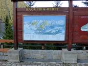 Plan des pistes à Baqueira