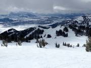 Vue sur le domaine skiable Jackson Hole
