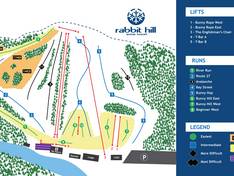 Plan des pistes Rabbit Hill Snow Resort