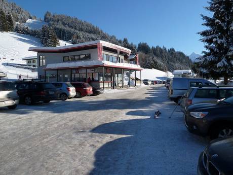 Alpes schisteuses de Salzbourg (Salzburger Schieferalpen): Accès aux domaines skiables et parkings – Accès, parking Monte Popolo – Eben im Pongau