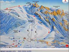Plan des pistes Recoaro Mille