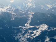 Vue de Verbier vers Bruson