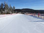 Très bonne préparation des pistes à l'Arber