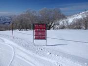 Certains secteurs ne sont pas accessibles au ski.