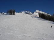 Larges pistes au Goldried