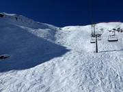 Pente freeride au télésiège Lai Alv