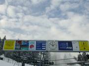 Informations à l’embarquement du télésiège