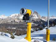 Canon à neige performant à Cortina d'Ampezzo