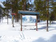 Plan des pistes dans le domaine skiable Tandådalen/Hundfjället