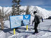 Plan des pistes dans le domaine skiable