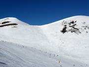 Neige profonde/bosse dans le domaine skiable de Peyragudes