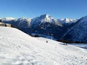 Départ des pistes à la station supérieure du Jöchelspitze
