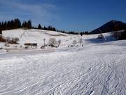 Vue sur le petit domaine skiable de l’Obersalzberg