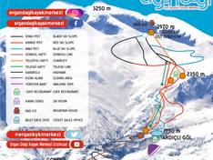 Plan des pistes Ergan Dağı