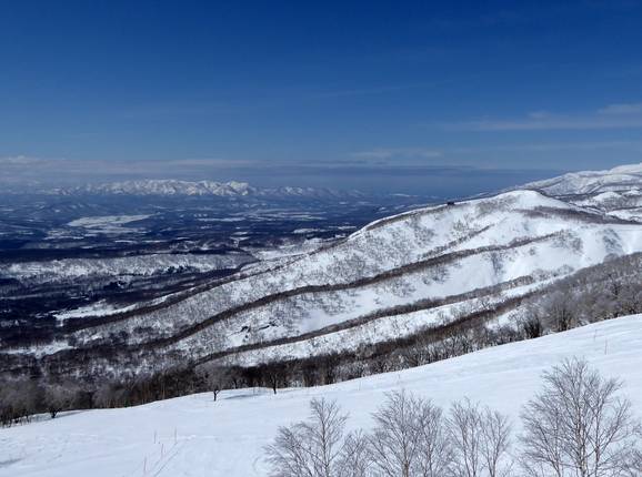 Vue sur le domaine skiable Moiwa