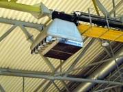 Canon à neige au plafond de la halle