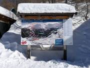 Plan des pistes station supérieure Grünbodenexpress