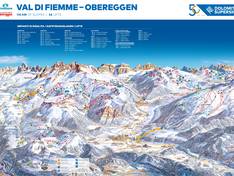 Plan des pistes Latemar – Obereggen/Pampeago/Predazzo