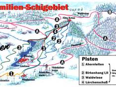Plan des pistes Hochbärneck – St. Anton an der Jeßnitz