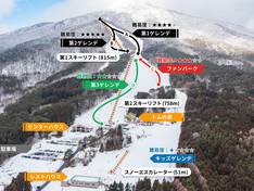 Plan des pistes Mutsushi Kamafuseyama