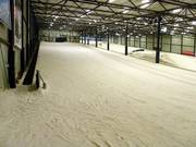 La piste pour débutants est adaptée aux familles.