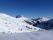 La Wildkogel-Arena avec vue sur le Rettenstein