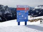 Signalisation des pistes dans le domaine skiable
