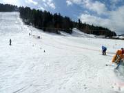 Téléski d'entraînement avec piste dans la zone de la vallée