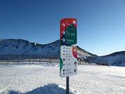 Signalisation des pistes dans le domaine skiable de Cerler