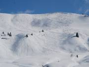 Dans le domaine skiable de Praz sur Arly