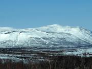 Vue sur le domaine skiable Abisko