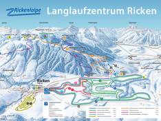 Plan des pistes Bildhaus – Gommiswald am Ricken
