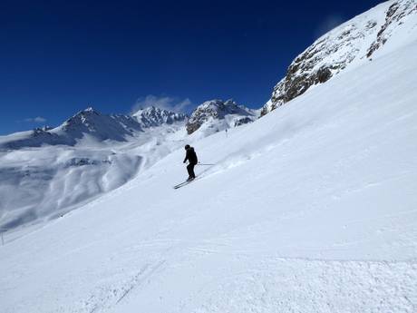 Domaines skiables pour skieurs confirmés et freeriders Alpes du Bernina – Skieurs confirmés, freeriders St. Moritz – Corviglia