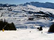 Vue sur le domaine skiable Seiser Alm